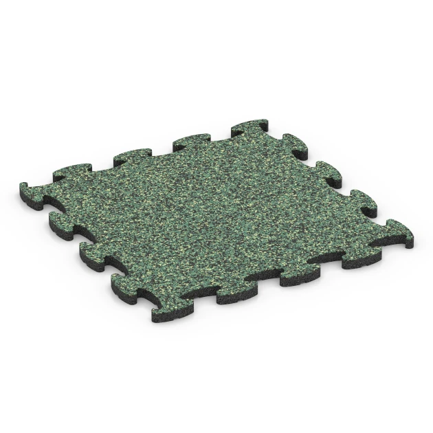 Fitness Max Floor System von WARCO im Farbdesign English lawn mit den Abmessungen 44,6 x 44,6 x 1,8 cm | 0,20 m². Produktfoto von Artikel 6861 in der Aufsicht von schräg vorne.