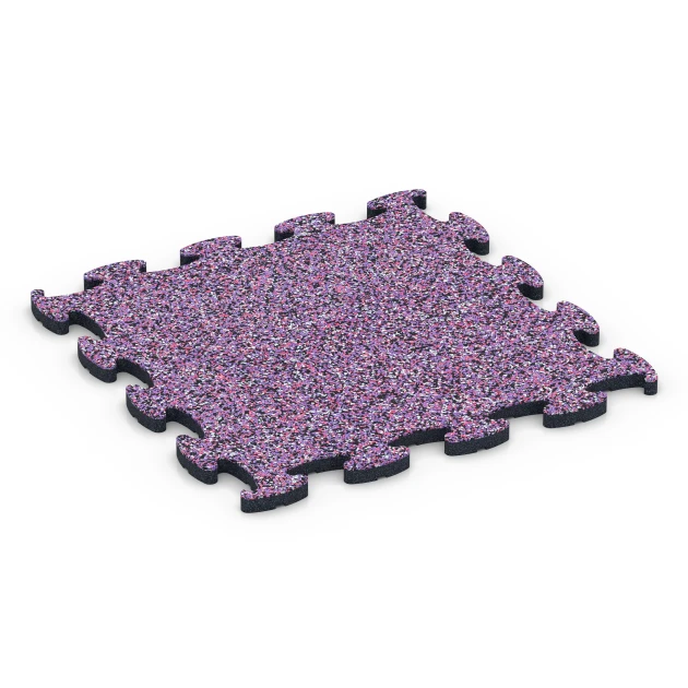 Fitness Max Floor System von WARCO im Farbdesign Lavender mit den Abmessungen 44,6 x 44,6 x 1,8 cm | 0,20 m². Produktfoto von Artikel 6864 in der Aufsicht von schräg vorne.