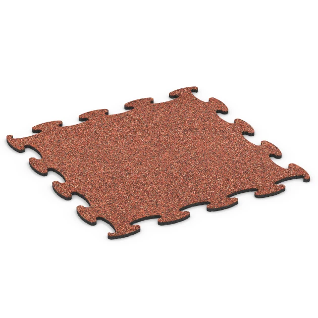Dog Agility Flooring von WARCO im Farbdesign Embers mit den Abmessungen 98 x 98 × 1,8 cm. Produktfoto von Artikel 6809 in der Aufsicht von schräg vorne.