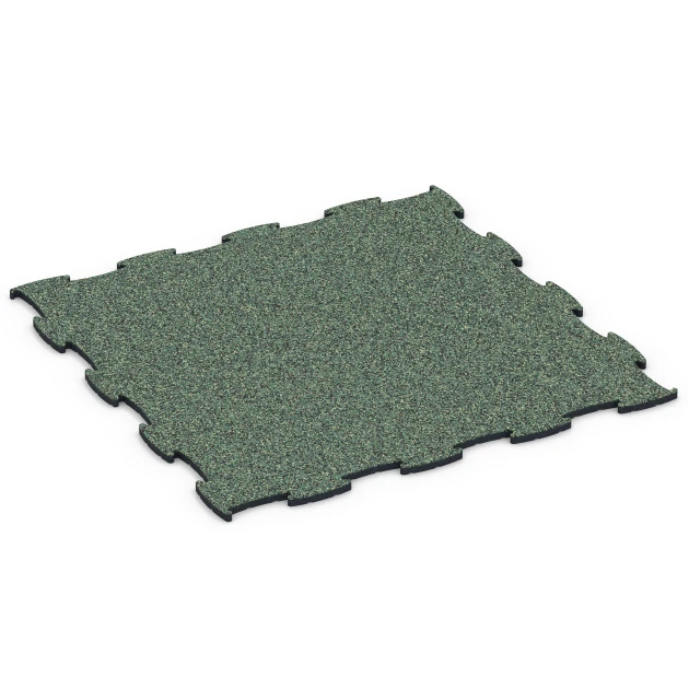 Fitness Max Floor System von WARCO im Farbdesign English lawn mit den Abmessungen 97,1 x 97,1 x 1,8 cm | 0,94 m². Produktfoto von Artikel 6870 in der Aufsicht von schräg vorne.