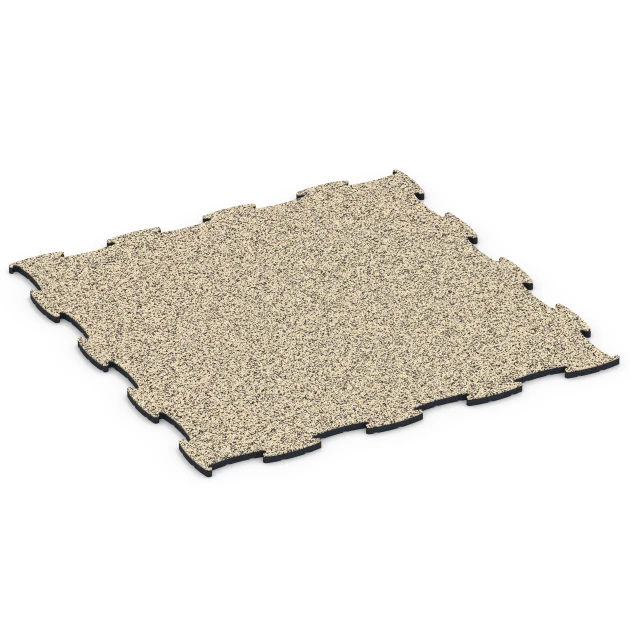 Indoor Dog Sports Flooring von WARCO im Farbdesign Travertine mit den Abmessungen 97,1 x 97,1 x 1,8 cm | 0,94 m². Produktfoto von Artikel 6910 in der Aufsicht von schräg vorne.