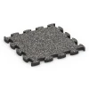 Safety Puzzle Tile von WARCO im Farbdesign Dark Grey Granite mit den Abmessungen 46 x 46 × 2,8 cm. Produktfoto von Artikel 6931 in der Aufsicht von schräg vorne.
