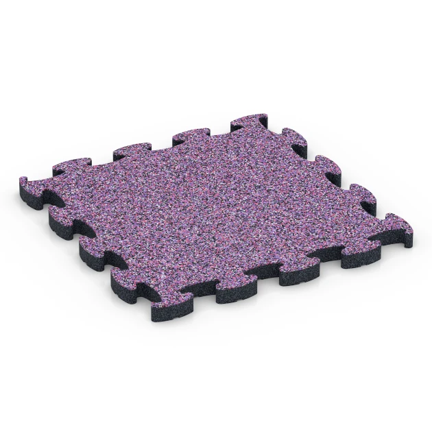 Fitness Active Floor System von WARCO im Farbdesign Lavender mit den Abmessungen 44,6 x 44,6 x 2,8 cm | 0,20 m². Produktfoto von Artikel 6846 in der Aufsicht von schräg vorne.