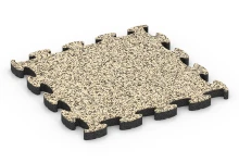 Patio rubber tile
