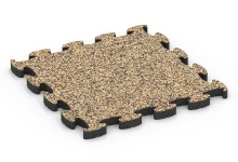 Patio rubber tile