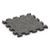 Fitness Max Floor System von WARCO im Farbdesign Dark Grey Granite mit den Abmessungen 44,6 x 44,6 × 2,8 cm. Produktfoto von Artikel 6877 in der Aufsicht von schräg vorne.