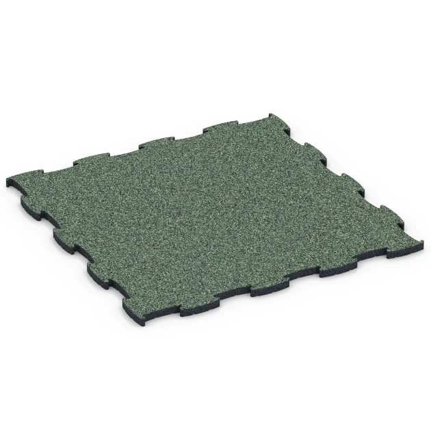 Fitness Active Floor System von WARCO im Farbdesign English Lawn mit den Abmessungen 97,1 x 97,1 x 2,8 cm. Produktfoto von Artikel 6852 in der Aufsicht von schräg vorne.