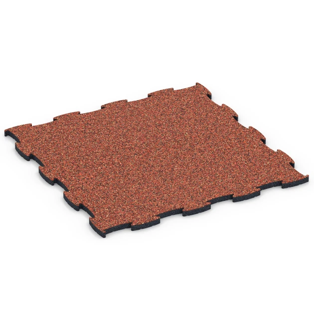Fitness Active Floor System von WARCO im Farbdesign Embers mit den Abmessungen 97,1 x 97,1 x 2,8 cm. Produktfoto von Artikel 6854 in der Aufsicht von schräg vorne.