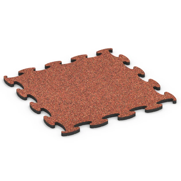 Fitness Max Floor System von WARCO im Farbdesign Embers mit den Abmessungen 98 x 98 x 2,8 cm. Produktfoto von Artikel 6890 in der Aufsicht von schräg vorne.