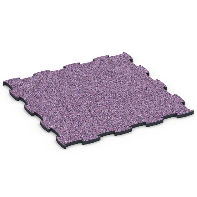 Fitness Max Floor System von WARCO im Farbdesign Lavender mit den Abmessungen 97,1 x 97,1 x 2,8 cm. Produktfoto von Artikel 6891 in der Aufsicht von schräg vorne.