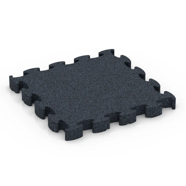 Fitness Premium Gym Flooring von WARCO im Farbdesign Anthracite mit den Abmessungen 28,9 x 28,9 x 2,8 cm | 0,084 m². Produktfoto von Artikel 6959 in der Aufsicht von schräg vorne.