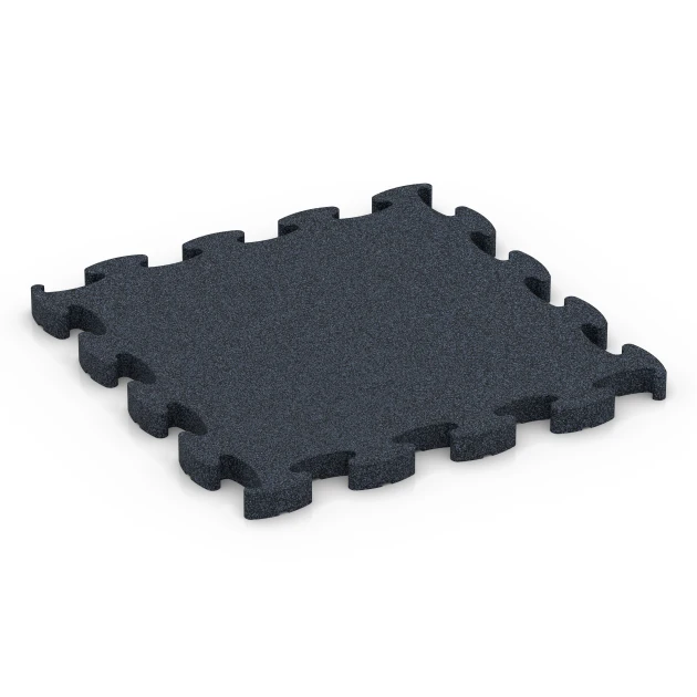 Fitness Premium Gym Flooring von WARCO im Farbdesign Anthracite mit den Abmessungen 45,9 x 45,9 x 2,8 cm | 0,21 m². Produktfoto von Artikel 6961 in der Aufsicht von schräg vorne.