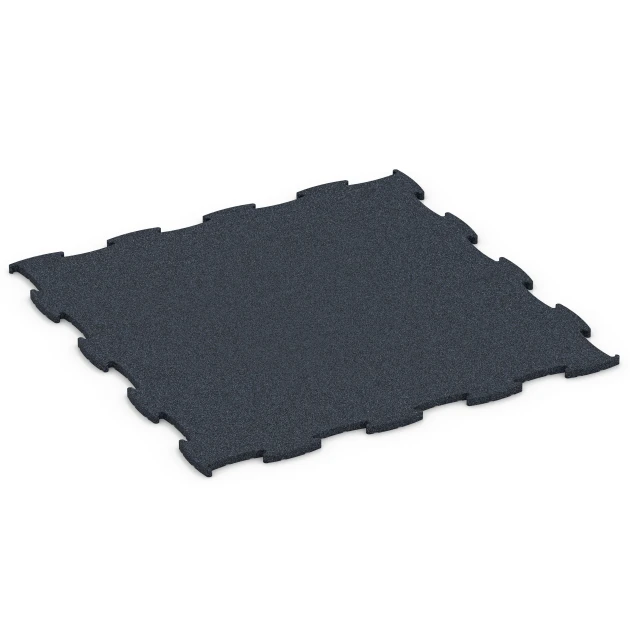 Fitness Premium Gym Flooring von WARCO im Farbdesign Anthracite mit den Abmessungen 99 x 99 x 1,8 cm. Produktfoto von Artikel 6962 in der Aufsicht von schräg vorne.
