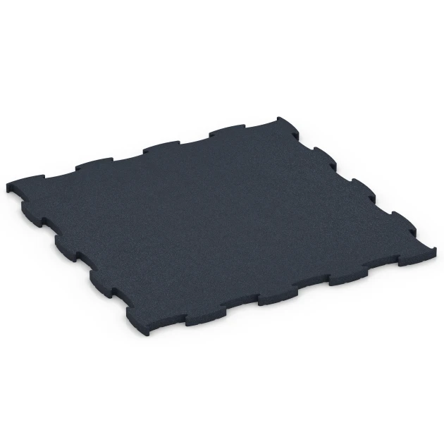 Fitness Premium Performance Flooring von WARCO im Farbdesign Anthracite mit den Abmessungen 99 x 99 x 2,8 cm. Produktfoto von Artikel 6969 in der Aufsicht von schräg vorne.