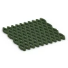 Safety Grass Grid Mat von WARCO im Farbdesign Grass green mit den Abmessungen 100 x 100 x 4 cm. Produktfoto von Artikel 7011 in der Aufsicht von schräg vorne.
