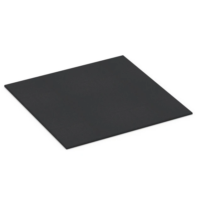 Fitness Performance Basic Rubber Gym Flooring von WARCO im Farbdesign Anthracite mit den Abmessungen 100 x 100 x 1,5 cm | 1,00 m². Produktfoto von Artikel 7073 in der Aufsicht von schräg vorne.