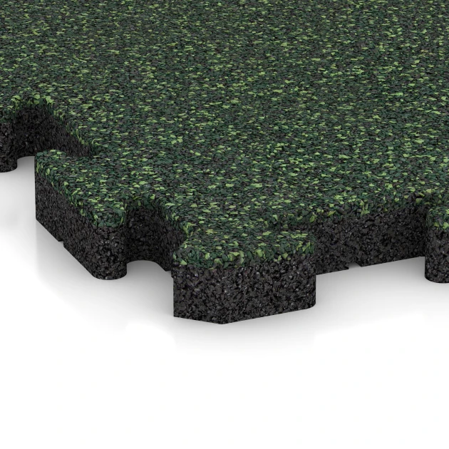 Detailaufnahme der Randausprägung von WARCO-Produkt 4004, Dog floor tile, Format 50 x 50 x 4 cm | 0,25 m², Farbe English Lawn.