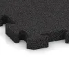 Detailaufnahme der Randausprägung von WARCO-Produkt 2978, Rubber paving, Format 500 x 500 x 40 mm, Farbe Anthracite.
