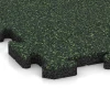 Detailaufnahme der Randausprägung von WARCO-Produkt 2630, Interlocking playground safety tile, Format 50 x 50 x 3 cm | 0,25 m², Farbe English Lawn.