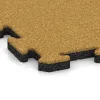 Detailaufnahme der Randausprägung von WARCO-Produkt 5307, Outdoor click tile, Format 500 x 500 x 30 mm, Farbe Lemon Yellow.