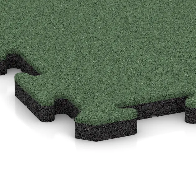 Detailaufnahme der Randausprägung von WARCO-Produkt 5240, Outdoor click tile, Format 500 x 500 x 30 mm, Farbe Pale Green.