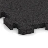 Detailaufnahme der Randausprägung von WARCO-Produkt 2821, Fitness Floor Protection Mat, Format 500 x 500 x 30 mm, Farbe Anthracite.