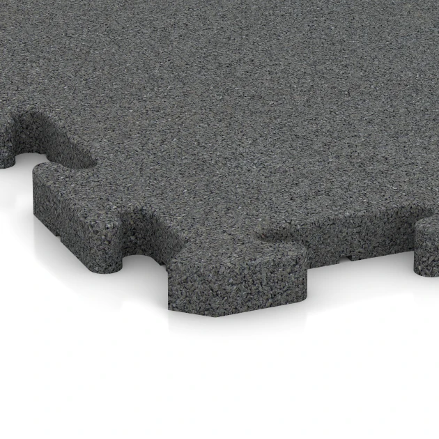 Detailaufnahme der Randausprägung von WARCO-Produkt 3357, Dog floor tile, Format 100 x 100 x 3 cm | 1,00 m², Farbe Slate grey.