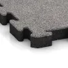 Detailaufnahme der Randausprägung von WARCO-Produkt 4559, Rubber paving, Format 500 x 500 x 50 mm, Farbe Grey Melange.