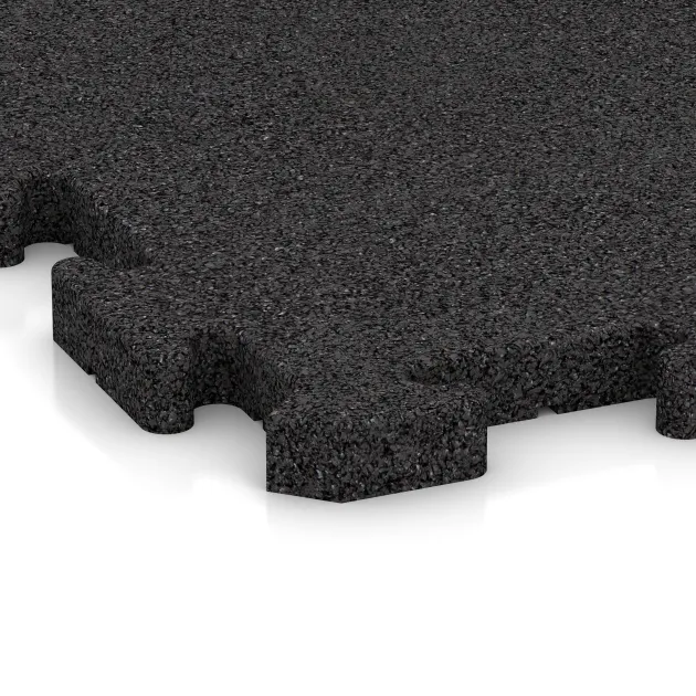 Detailaufnahme der Randausprägung von WARCO-Produkt 5085, Corner Tile HD, Format 485 x 485 x 30 mm, Farbe Anthracite.