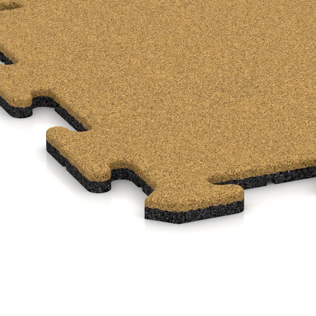 Detailaufnahme der Randausprägung von WARCO-Produkt 6206, Balcony tile 1.8 cm – weatherproof, Format 500 x 500 x 18 mm, Farbe Lemon Yellow.