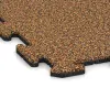 Detailaufnahme der Randausprägung von WARCO-Produkt 3943, Dog sports floor HD, Format 1000 x 1000 x 18 mm, Farbe Terra Cotta.