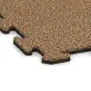 Detailaufnahme der Randausprägung von WARCO-Produkt 3952, Dog sports floor HD, Format 1000 x 1000 x 18 mm, Farbe Rattan Lounge.