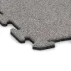 Detailaufnahme der Randausprägung von WARCO-Produkt 4606, Dog sports floor HD, Format 1000 x 1000 x 18 mm, Farbe Grey Melange.
