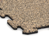 Detailaufnahme der Randausprägung von WARCO-Produkt 4800, Corner Tile HD, Format 485 x 485 x 18 mm, Farbe Travertine.