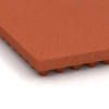 Detailaufnahme der Randausprägung von WARCO-Produkt 3644, Luxury stable mat, Format 100 × 50 × 5,5 cm, Farbe Brick red.