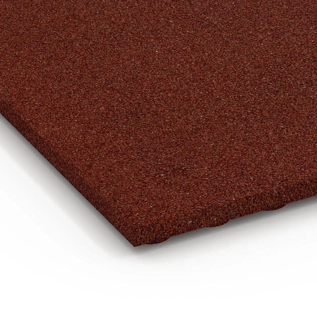 Detailaufnahme der Randausprägung von WARCO-Produkt 6645, Stallplatte, Format 100 x 50 x 3 cm, Farbe Brick red.