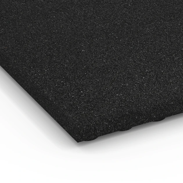 Detailaufnahme der Randausprägung von WARCO-Produkt 6646, Stallplatte, Format 100 x 50 x 4 cm, Farbe Anthracite.