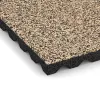 Detailaufnahme der Randausprägung von WARCO-Produkt 5335, Playground safety tile, Format 500 x 500 x 40 mm, Farbe Travertine.