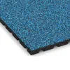 Detailaufnahme der Randausprägung von WARCO-Produkt 5333, Playground safety tile, Format 500 x 500 x 30 mm, Farbe Atlantic.
