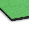 Detailaufnahme der Randausprägung von WARCO-Produkt 0545, Playground safety tile, Format 500 x 500 x 30 mm, Farbe May Green.