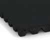 Detailaufnahme der Randausprägung von WARCO-Produkt 5535, Playground Safety Tile 4.5 cm - EN 1177 ≤ 135 cm, Format 500 x 500 x 45 mm, Farbe Iron Grey.