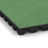 Detailaufnahme der Randausprägung von WARCO-Produkt 5538, Playground Safety Tile 4.5 cm - EN 1177 ≤ 135 cm, Format 500 x 500 x 45 mm, Farbe Pale Green.
