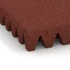 Detailaufnahme der Randausprägung von WARCO-Produkt 0727, Playground safety tile, Format 500 x 500 x 80 mm, Farbe Brick red.