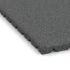 Detailaufnahme der Randausprägung von WARCO-Produkt 0759, Playground safety mat, Format 1000 x 1000 x 30 mm, Farbe Slate grey.