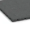 Detailaufnahme der Randausprägung von WARCO-Produkt 0535, Balcony decking tile 2.5 cm, Format 500 x 500 x 25 mm, Farbe Slate grey.