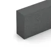 Detailaufnahme der Randausprägung von WARCO-Produkt 2601, Rubber granulate block step, Format 1000 x 300 x 150 mm, Farbe Slate grey.