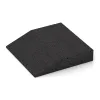 Detailaufnahme der Randausprägung von WARCO-Produkt 3837, Edge tile (one chamfered side), Format 500 x 500 x 100 mm, Farbe Black.