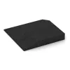 Detailaufnahme der Randausprägung von WARCO-Produkt 0497, Corner tile (two chamfered sides), Format 500 x 500 x 80 mm, Farbe Anthracite.