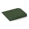 Detailaufnahme der Randausprägung von WARCO-Produkt 0495, Corner tile (two chamfered sides), Format 500 x 500 x 80 mm, Farbe Grass Green.
