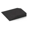 Detailaufnahme der Randausprägung von WARCO-Produkt 0503, Corner tile (two chamfered sides), Format 500 x 500 x 100 mm, Farbe Anthracite.